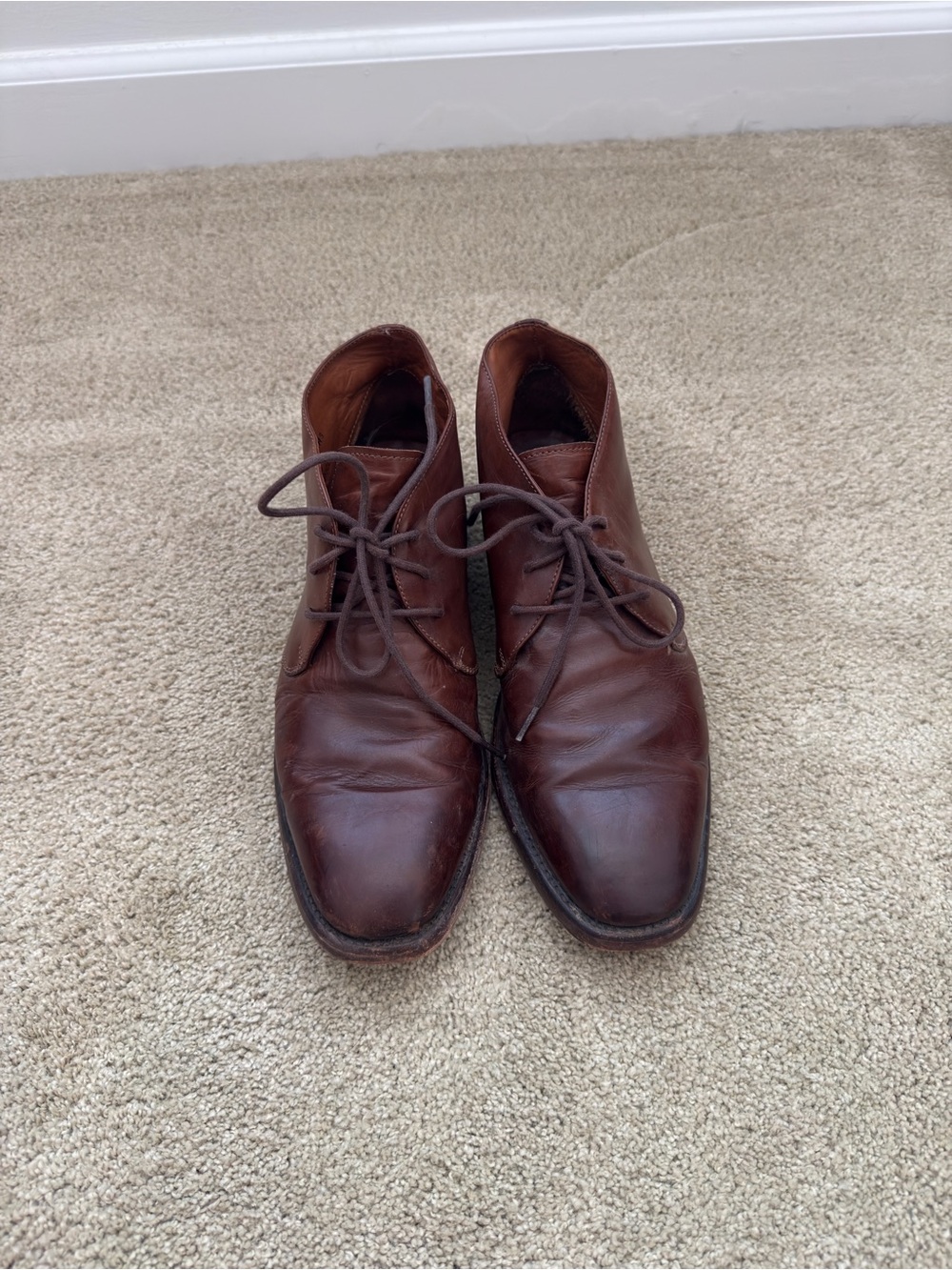 Frye Men's Chestnut Brown Leather Chukka Boots